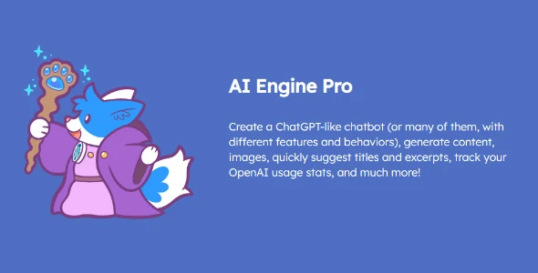 AI Engine Pro v3.7.7 - ChatGPT Chatbot, GPT Content Generator, Custom Playground & Features