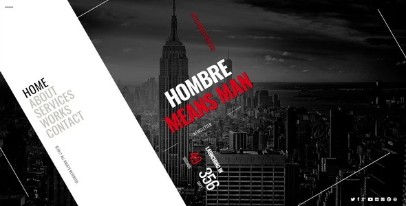 Hombre v1.2 - Responsive Coming Soon Page