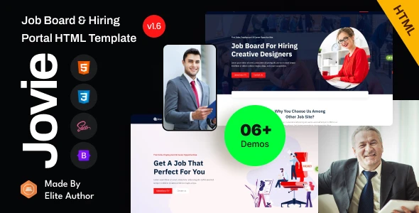 Jovie v1.5 - Job Board & Hiring Portal Bootstrap 5 Template