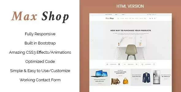Max Shop v1.1.0 - Ecommerce HTML Template