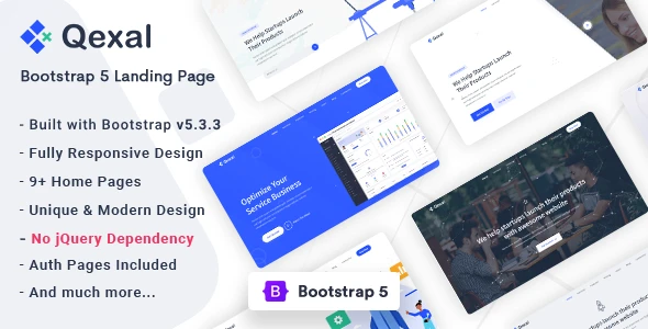 Qexal v2.0 - Bootstrap 5 Landing Page Template