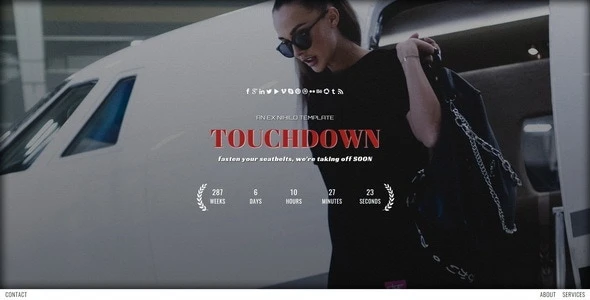 Touchdown v1.4 - Responsive Coming Soon Page