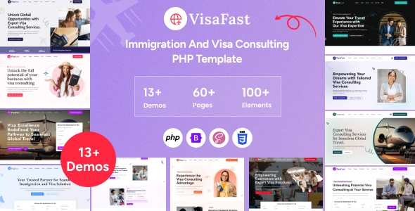 Visafast - Immigration and Visa Consulting PHP Template